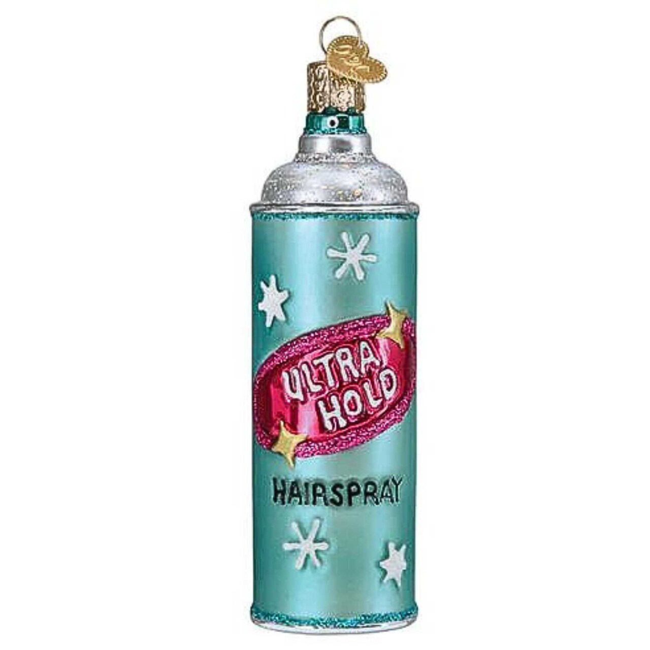 Old World Christmas 4.5 Inch Hairspray Christmas Tree Ornament , Can Ultra Hold